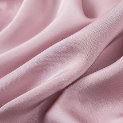 China Wholesale Custom Anti Pill KEETE 100% Woven Polyester Peach Skin Knit Acetate Satin Fabric For Pongee Lining for sale