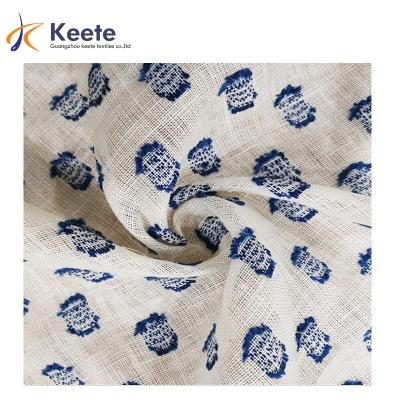 China Woven High Quality Organic 100% Pure Linen Woven Linen Fabric Wholesale Stain Viable for sale