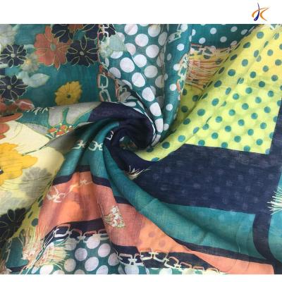 China Sustainable Cotton Spun Rayon Printed Spot Wholesale Of High Quality Apparel Fabrics for sale