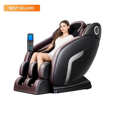 China Weightlessness System Zero Gravity Full Body Shiatsu Recliner With Heating Back And Foot Rollers Massage for sale