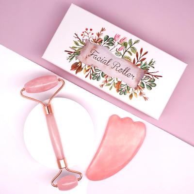 China Body Jade Roller Facial Gua Sha Tools Face Roller Body Scalp Beauty Gift For Women Face Roller Massager for sale