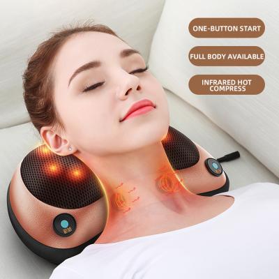 China Neck Shiatsu Back and Neck Massager Deep Tissue Neck Massager Kneading Pillow with Heat for Full Body Muscle for sale