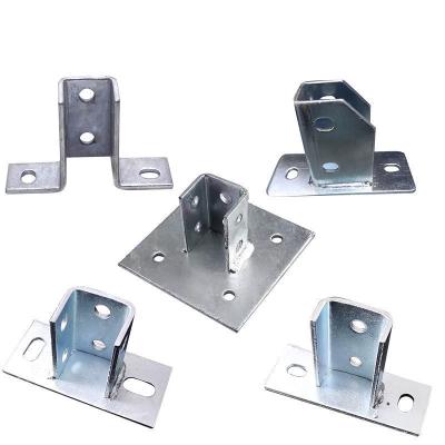 China Custom Wholesale Cheap Price Processing Sheet Fabrication Parts Suppliers Metal Bracket For Building Customer's Requst for sale