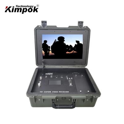 China Professionele 17 inch standaard video draadloze zender en ontvanger met afstandsbediening -105dBm RF-invoer Te koop