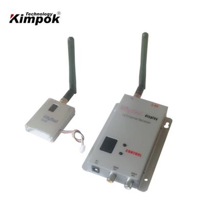 China 2.4Ghz 8km FPV/UAV Wireless Video Transmitter 400mW Real-time Analog AV Transmitter and Receiver 12 Channels for sale