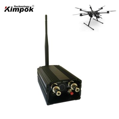 China Long Distance Wireless Drones Video Transmitter 1.2Ghz Video Audio Sender with 2000mW Output Power and 2W Video Input for sale