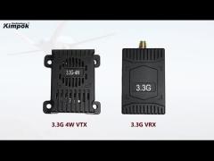 3.3GHz 4W VTX VRX Ultra Long Range Video Transmitter and Receiver