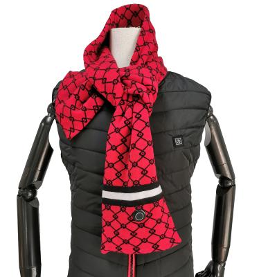 China Knit Scarf Outdoor Sport Passionate Scarf With Heating And Vibration For Winter for sale