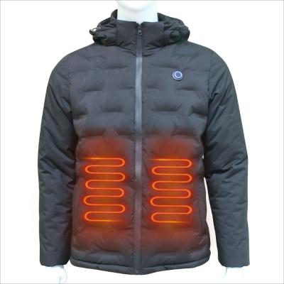 China Hot seal processing heating battery heat seal down jacket for winter sport for sale