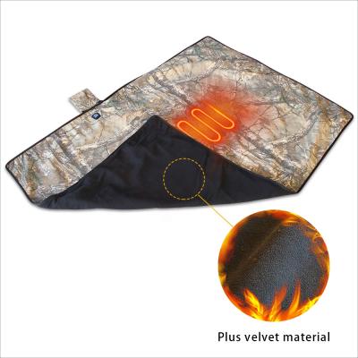 China HARD Camouflage Hunting Heated Blanket for Winter Hunting for sale