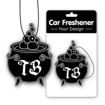 China 2021 Luxury Logo Printing Custom Made Air Freshener Paper For Car for sale