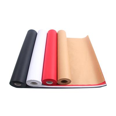 China Recycled Materials Custom Printed Color Recycled Paper Kraft Paper Roll For Box Bag for sale