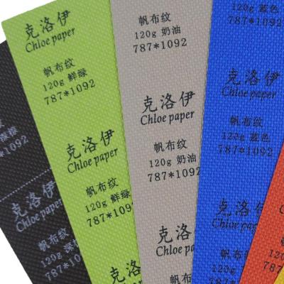 China Recycled Materials Specialty Customized 258gsm Colored Embossed Kraft Paper For Packaging for sale