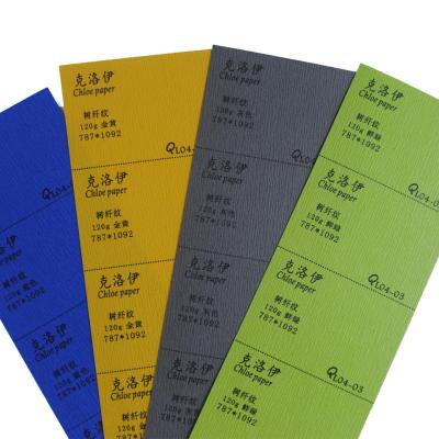 China Recycled Materials 120gsm 787*1092 mm Color Embossed Textured Paper For Box for sale