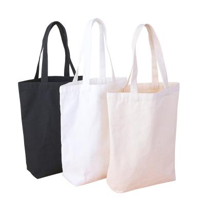 China Custom Handled Logo Printed Cotton Shopping Tote Canvas Bag For Shopping for sale