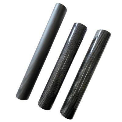 China Sturdy And Wear Resistance Wrapped Carbon Fiber Round Tube For Tools Equipments for sale