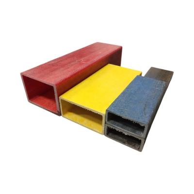 China Impact Resistance Pultruded Rectangle Shaped Tube Profiles For Equipment Frame for sale