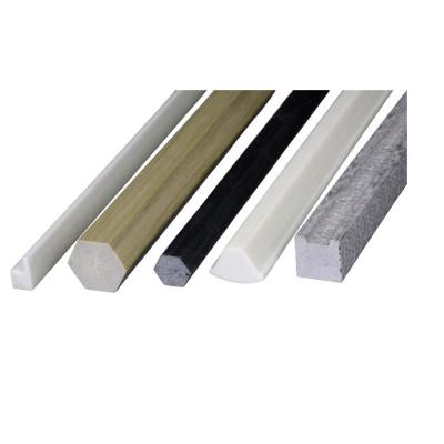 China Customizable Solid Hexagon Pultruded Hexagonal Fiberglass Bar For Equipment Support for sale