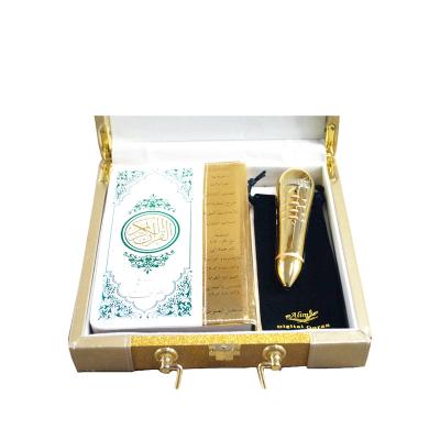 China Ramadan Gifts Gold Alquran Book Best Price Muslim Holy Quran ABS Quran Digital Quran Read Pen PQ-G16 for sale