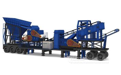 China Roller Type Mobile Crushing Plant Good Mobility Small Footprint for sale