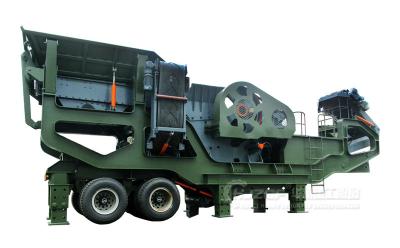 China High Efficiency Mobile Crushing Plant With Vibrating Feeder Impact Crusher for sale