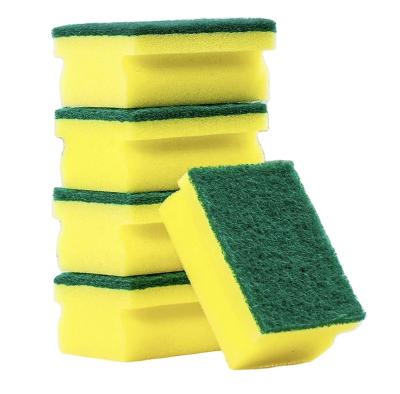 China China Factory Wholesale Stocked Viable Water Absorption Handle Form Household Non-abrasive Kitchen Cleaning Sponge for sale