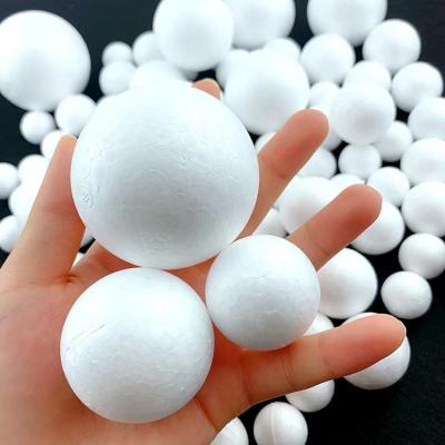 China Hot Selling Toy 80mm Plastic Foam Packing Ball EPS White Polystyrene Plastic Foam Bowl Ball Promotional Products for sale