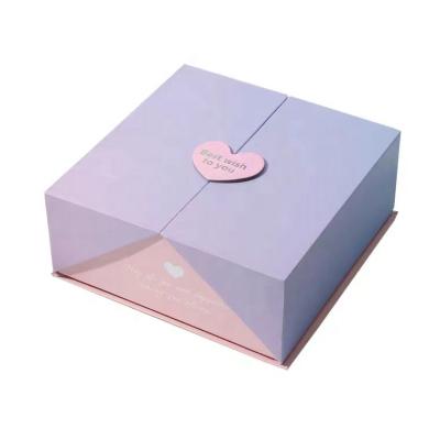 China Valentine's Day Luxury High-end Gift Box Girls Birthday Gift Box Cosmetics Materials Lipstick Cardboard Box Reused Creative Double Door for sale