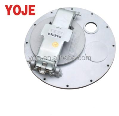 China Mechanical Seal 16 Inch Aluminum Casting Fuel Tanker Manhole Cover for sale