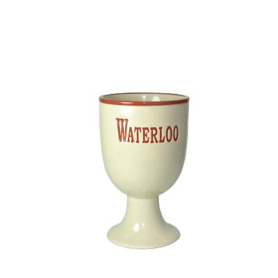 China Viable new design ceramic porcelain beer mug waterloo mug creative for sale