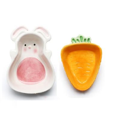 China Cartoon Viable Creative Ceramic Bowl Ceramic Tableware For Kids Baby Eating Fruit Salad Bowl for sale