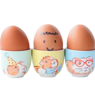 China Viable Custom Ceramic Animal Egg Cup for sale