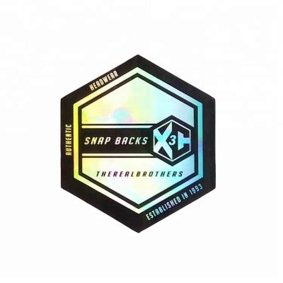 China Iridescent Adhesive Vinyl 3d Waterproof Promotional Die Cut Laser Printed Label Sticker for sale