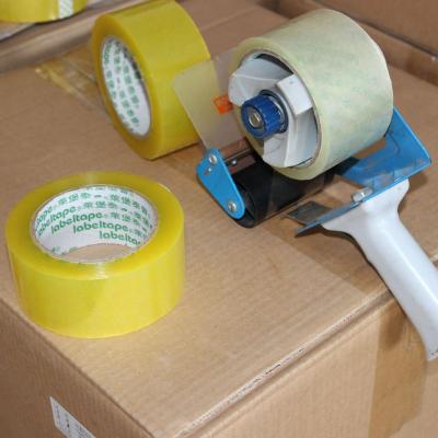 China Waterproof transparent bopp 50mic adhesive tape cardboard seal gasket tape for sale