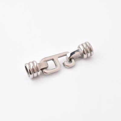 China For DIY Bracelet Bangle Hook Wholesale Top Selling Clasp For Leather Casting 6mm Stainless Steel Clasp for sale