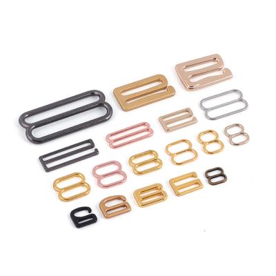 China Ring Adjustment Bra Hook Slider Wear Buckle Colored Bra Adjuster Washable Underwear Metal Bra Accessories for sale