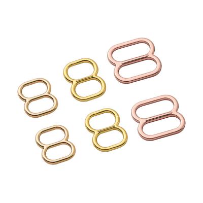 China Viable High Quality Buckle Rose Gold Colorful Bra Ring Underwear Accessories Swimwear for sale