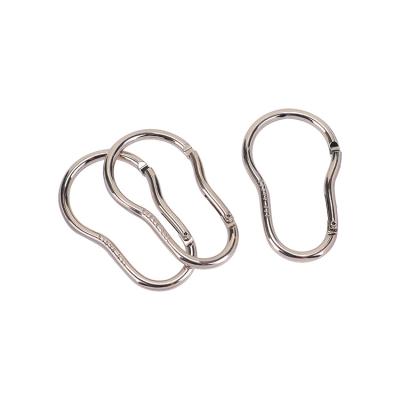 China Metal Circle Around Snap Carabiner O Ring Spring Gate Clasp Buckle Snap Clasp Hook For Bag Accessories for sale