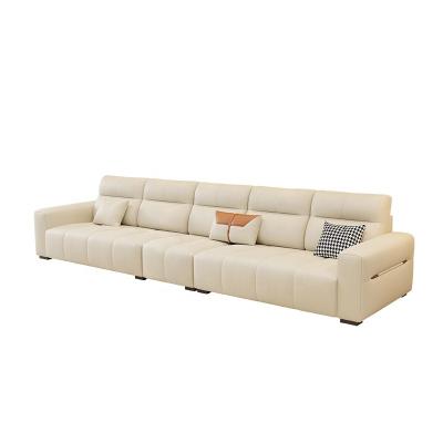 China Other Modern and stylish large-sized five-seater cat claw leather sofa set modern for sale