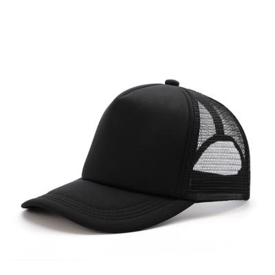 China breathable & Cheap Custom 5 Mesh Panel Trucker Hat Applique Waterproof Mens Embroidered Patch Trucker Hats for sale