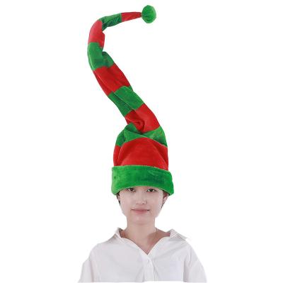 China Striped Striped Festival Props Cover Long Christmas Elf Funny And New Santa Decoration Party Hat for sale