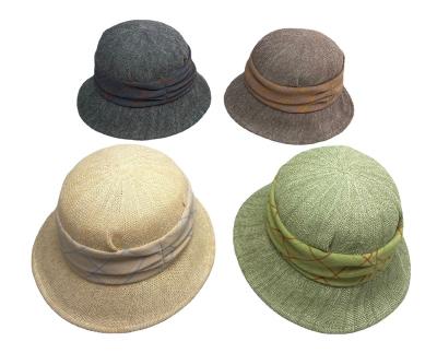 China Sun Block Japan France Cotton Canvas Protect Skin Summer Breathable Souvenirs Wide Brim Bucket Sun Hat for sale