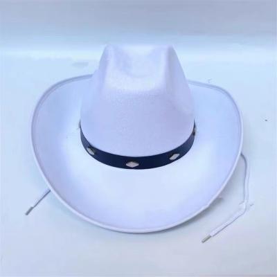 China European and American Farm Custom Color Cowgirl Hats Custom Style Unisex Simple Cowboy Hats for sale