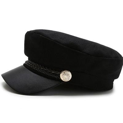 China The Hats Sun Hats Image Woman Casual Military Beret Cotton Captain Cap Trucker Vintage Sport Dad Bone Flat Black Male Womens Leather Hat for sale