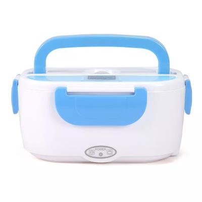 China Sustainable Heated Food Warmer Lunch Box For Car Truck Office 2 In 1 Stainless Steel Portable Electric Lunch Box for sale