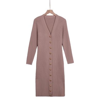 China Anti-wrinkle 2022 Women's Sweater Dress Breathable Lightweight Long Cardigan Prom Plus Size Women's Dress for sale