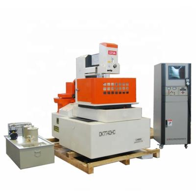 China Metal molds cutting DK77HC middle speed edm wire cutting machine with 5 axis for sale