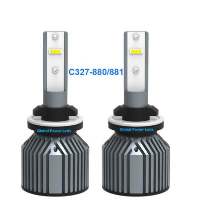 China Aviation 6063 new aluminum 880 led headlight globalpowerleds factory led car fog light competitive price C327 60W 881 led headlight for sale