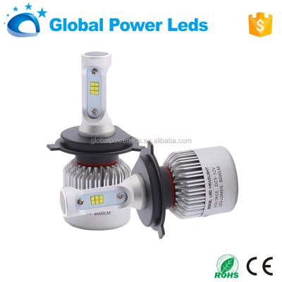 China Ip68 S2 CspChip 8000lm factory 10-30v 24v 12v 55w high low beam car headlight led H4 bulb GP-S2-H4W-8000LM for sale