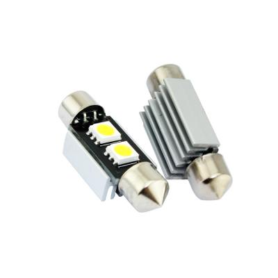 China Aluminum interior led 36mm 37mm canbus error free auto 2SMD C5W 5050smd 3chips 12v led reading light bulb for sale